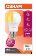 592193 E27 ANTI MOUSTIQUE Filament LED dépolie, 8 WATT = 60 WATT, 806 lumens, blanc chaud 2 700 K 